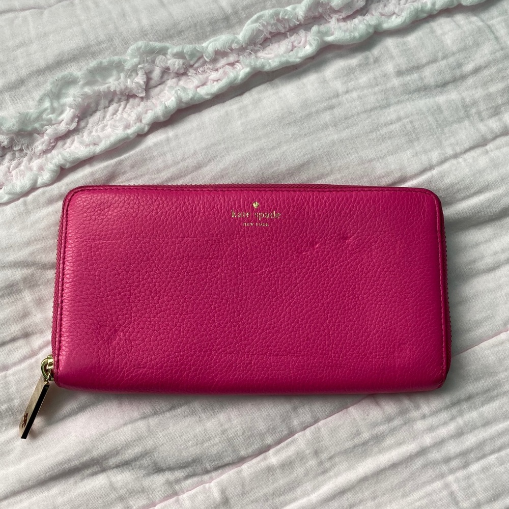 Hot Pink Kate Spade New York Long Wallet